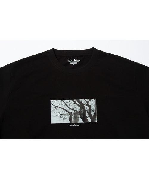 MOMENTUM(モメンタム)の「【L'eau bleue】Cotton Silky Touch Jersey Printed Big T-Shirt(Tシャツ/カットソー・メンズ・ホワイト/ブラック・LARGE/MEDIUM)」の6枚目の写真