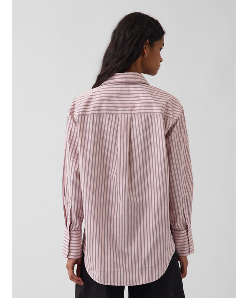 GAP(ギャップ)の「オーガニック コットンポプリン ビッグシャツ(シャツ/ブラウス・レディース・ピンク系その他/ブルー/ダークブルー・XXS/L/M/S/XS)」の7枚目の写真