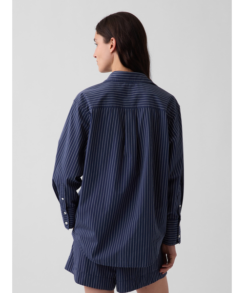 GAP(ギャップ)の「オーガニック コットンポプリン ビッグシャツ(シャツ/ブラウス・レディース・ピンク系その他/ブルー/ダークブルー・XXS/L/M/S/XS)」の8枚目の写真