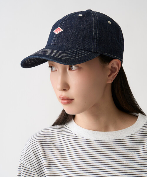 DANTON(ダントン)の「Denim 6-Panel Cap(キャップ・レディース・ダークインディゴブルー・F)」の4枚目の写真