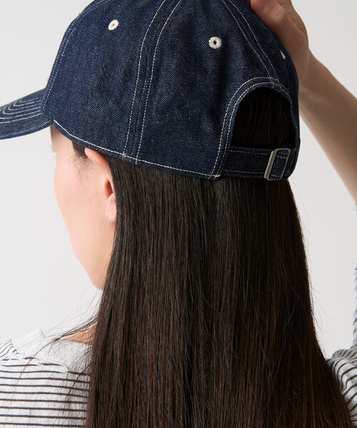 DANTON(ダントン)の「Denim 6-Panel Cap(キャップ・レディース・ダークインディゴブルー・F)」の3枚目の写真
