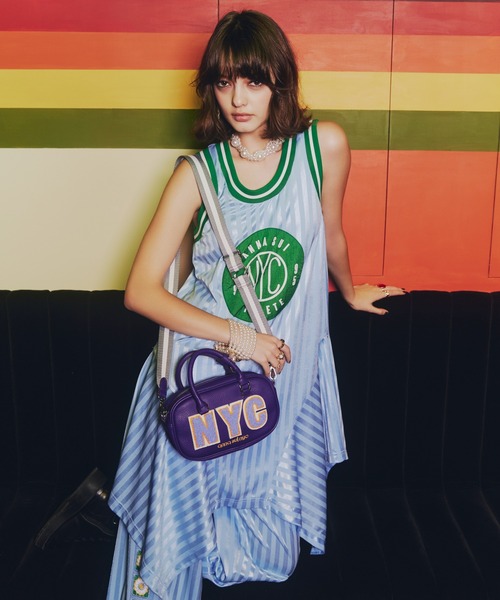 anna sui nyc(アナ スイ エヌ ワイ シー)の「ユニフォームドレス(ワンピース・レディース・ブラック/オレンジ/サックスブルー・FREE)」の17枚目の写真