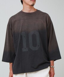 GLOSTER | GOODNESS フェード フットボール 七分袖 Tシャツ(Tシャツ/カットソー)