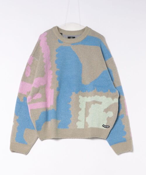 VOLCOM（ボルコム）の「VOLCOM メンズ FA CARRAU SWEATER セーター 【2026年秋冬モデル】/ボルコムニット（ニット/セーター・メンズ・マルチ・MEDIUM/LARGE）」の3枚目の写真