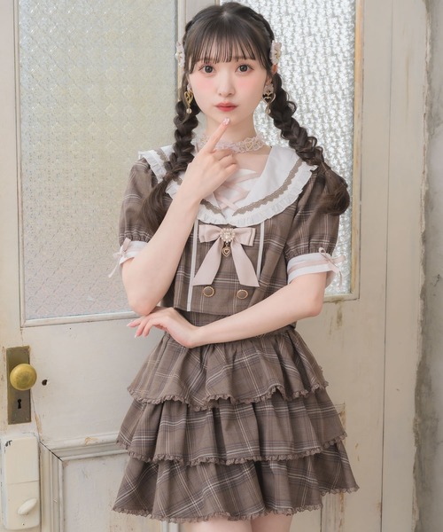 ROJITA(ロジータ)の「セーラーセットアップ(セットアップ・レディース・ブラウン/グレー/ピンク・FREE)」の8枚目の写真
