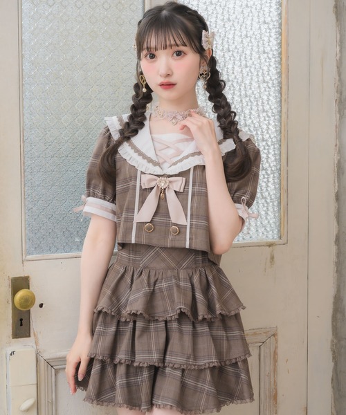 ROJITA(ロジータ)の「セーラーセットアップ(セットアップ・レディース・ブラウン/グレー/ピンク・FREE)」の9枚目の写真