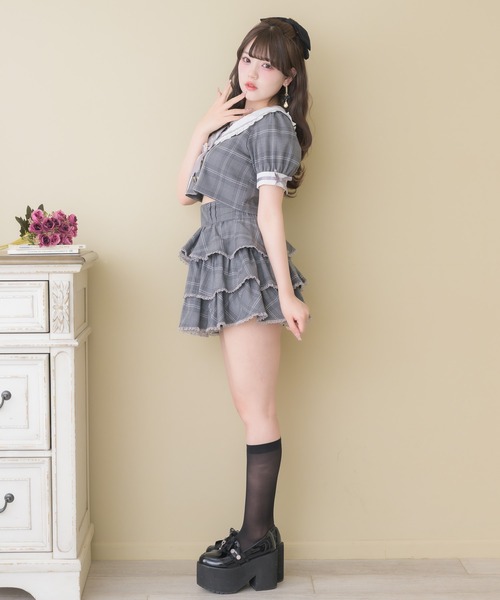 ROJITA(ロジータ)の「セーラーセットアップ(セットアップ・レディース・ブラウン/グレー/ピンク・FREE)」の5枚目の写真