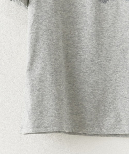 Chick(チック)の「ドッグプリント半袖Tシャツ 夏物 夏服(Tシャツ/カットソー・レディース・ライトグレー・FREE)」の5枚目の写真