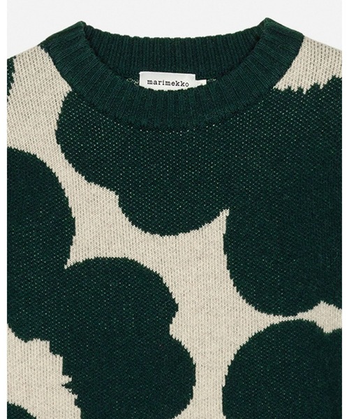 marimekko(マリメッコ)の「Virtaus Unikko / Pullover(ニット/セーター・レディース・ダークグリーン・XX-SMALL/X-SMALL/SMALL/MEDIUM/LARGE)」の7枚目の写真