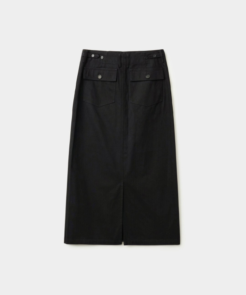 HAVE HAD（ハブヘッド）の「ヘリンボーンツイルファティーグスカート (ブラック)（スカート・レディース・その他・SMALL/MEDIUM）」の2枚目の写真