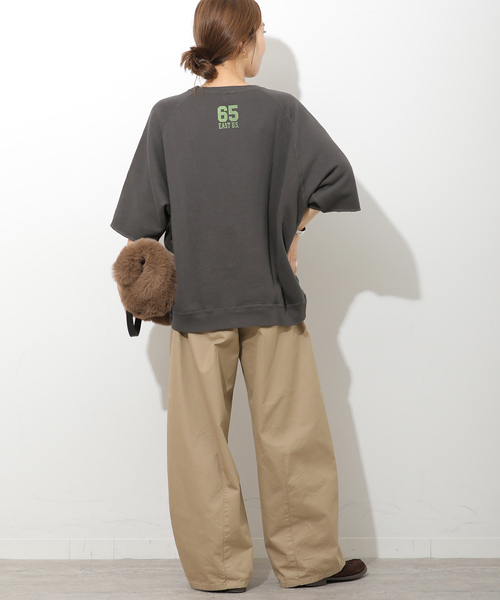 JOURNAL STANDARD relume(ジャーナルスタンダード レリューム)の「【HOLIDAYS COMFORT】 ドライインレーウラケH/S プルオーバー(Tシャツ/カットソー・レディース・ダークパープル/ブラック系その他/ブラウン・FREE)」の4枚目の写真