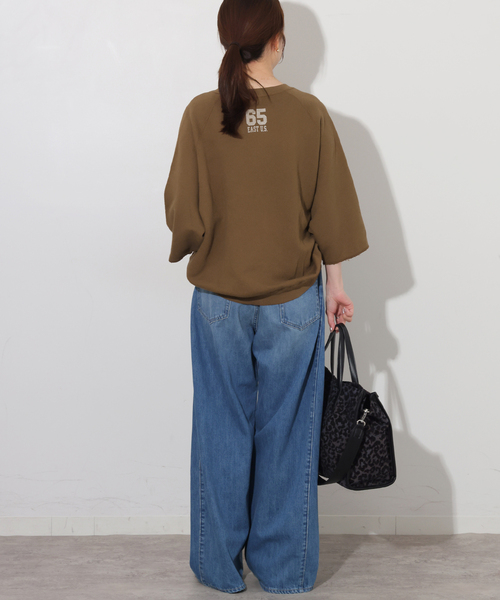 JOURNAL STANDARD relume(ジャーナルスタンダード レリューム)の「【HOLIDAYS COMFORT】 ドライインレーウラケH/S プルオーバー(Tシャツ/カットソー・レディース・ダークパープル/ブラック系その他/ブラウン・FREE)」の12枚目の写真