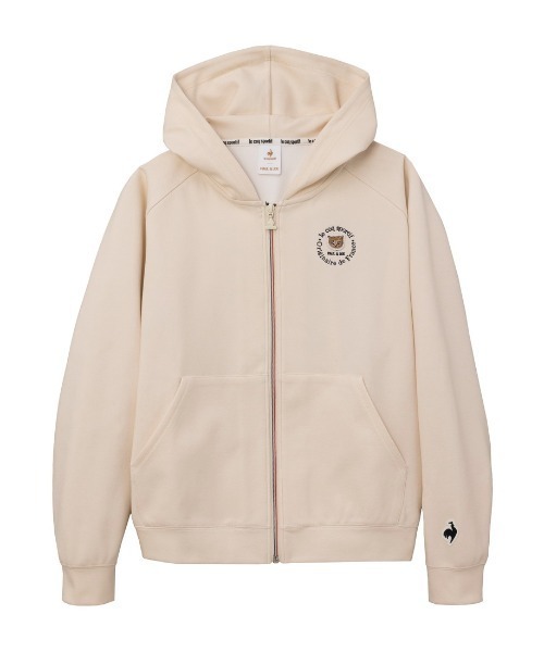 le coq sportif(ルコックスポルティフ)の「ルコックスポルティフ le coq sportif PJコラボ防風スウェットジャケット(パーカー・レディース・グリーン/ネイビー/ホワイト・M/L)」の2枚目の写真