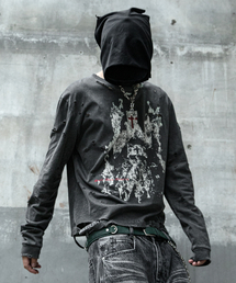 ROARINGRAD（ロアリングラド）の「グロリアデストロイドロングスリーブブラック（Tシャツ/カットソー）」