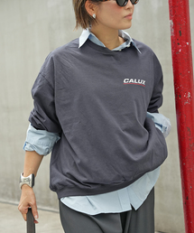 CALUX（キャラクス）の「【CALUX/キャラクス】RIB LOGO ロングスリーブ Tシャツ（Tシャツ/カットソー）」