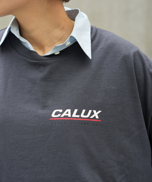 CALUX(キャラクス)の「【CALUX/キャラクス】RIB LOGO ロングスリーブ Tシャツ(Tシャツ/カットソー・レディース・チャコールグレー/ブラック・FREE)」の16枚目の写真