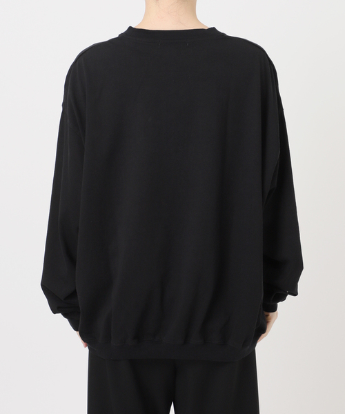 CALUX(キャラクス)の「【CALUX/キャラクス】RIB LOGO ロングスリーブ Tシャツ(Tシャツ/カットソー・レディース・チャコールグレー/ブラック・FREE)」の12枚目の写真
