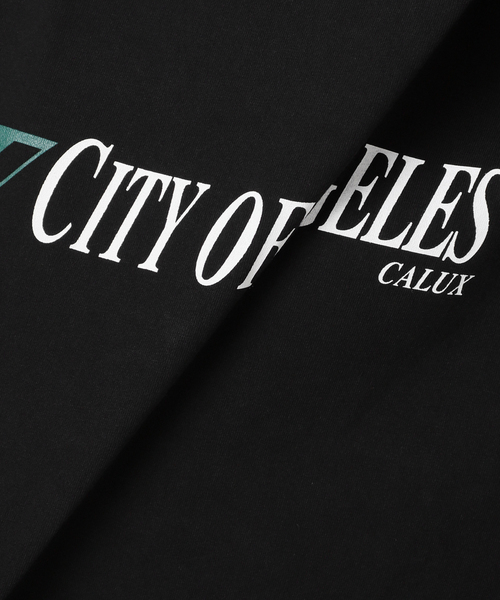 CALUX(キャラクス)の「【CALUX/キャラクス】RIB LOGO ロングスリーブ Tシャツ(Tシャツ/カットソー・レディース・チャコールグレー/ブラック・FREE)」の6枚目の写真