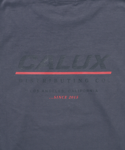 CALUX(キャラクス)の「【CALUX/キャラクス】RIB LOGO ロングスリーブ Tシャツ(Tシャツ/カットソー・レディース・チャコールグレー/ブラック・FREE)」の3枚目の写真