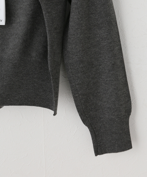 OPEN Yy(オープンワイワイ)の「Geek Office / ギークオフィス OPEN YY Knitted HOODIE SLEEVE LAYER(ニット/セーター・レディース・ブラック・FREE)」の6枚目の写真