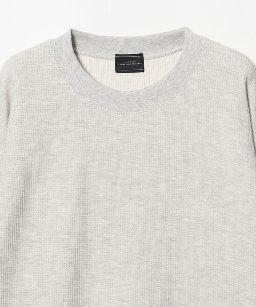 green label relaxing(グリーンレーベルリラクシング)の「ワッフル クルーネック 長袖 Tシャツ カットソー(Tシャツ/カットソー・メンズ・モカ/ブラック/ダークグリーン/グレー系・S/L/M/XL)」の14枚目の写真