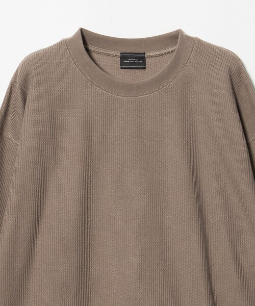 green label relaxing(グリーンレーベルリラクシング)の「ワッフル クルーネック 長袖 Tシャツ カットソー(Tシャツ/カットソー・メンズ・モカ/ブラック/ダークグリーン/グレー系・S/L/M/XL)」の20枚目の写真