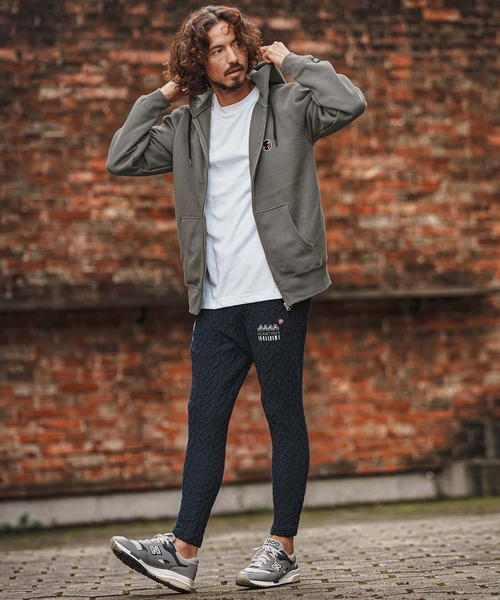 felkod(フィルコッド)の「mpa4260- USA Cotton Barcode Patch Zip Hoodie フルジップパーカー(F26F250)(パーカー・メンズ・チャコール/ホワイト/ブラック・M/S/XL/L)」の6枚目の写真