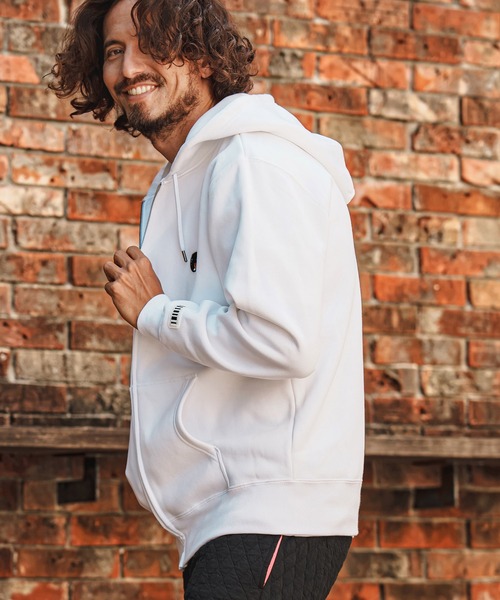 felkod(フィルコッド)の「mpa4260- USA Cotton Barcode Patch Zip Hoodie フルジップパーカー(F26F250)(パーカー・メンズ・チャコール/ホワイト/ブラック・M/S/XL/L)」の9枚目の写真
