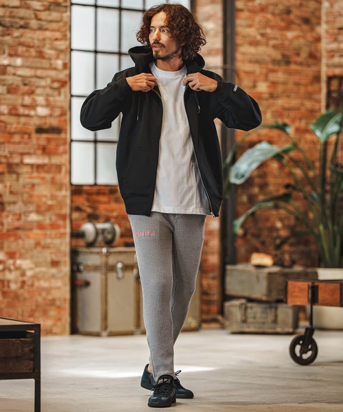 felkod(フィルコッド)の「mpa4260- USA Cotton Barcode Patch Zip Hoodie フルジップパーカー(F26F250)(パーカー・メンズ・チャコール/ホワイト/ブラック・M/S/XL/L)」の14枚目の写真
