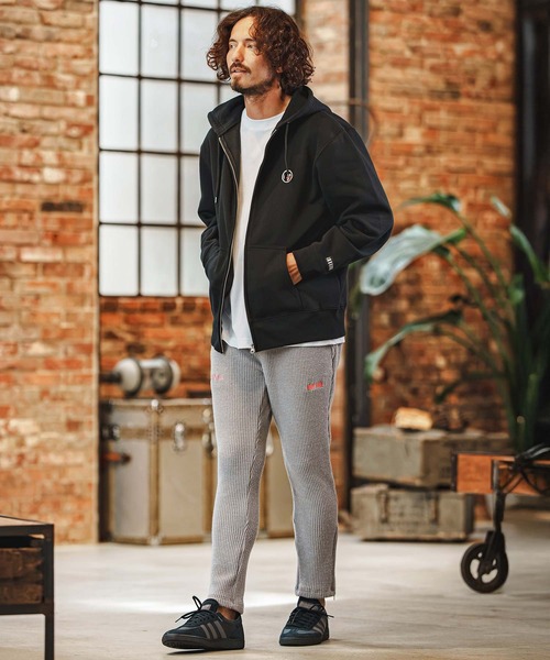 felkod(フィルコッド)の「mpa4260- USA Cotton Barcode Patch Zip Hoodie フルジップパーカー(F26F250)(パーカー・メンズ・チャコール/ホワイト/ブラック・M/S/XL/L)」の15枚目の写真