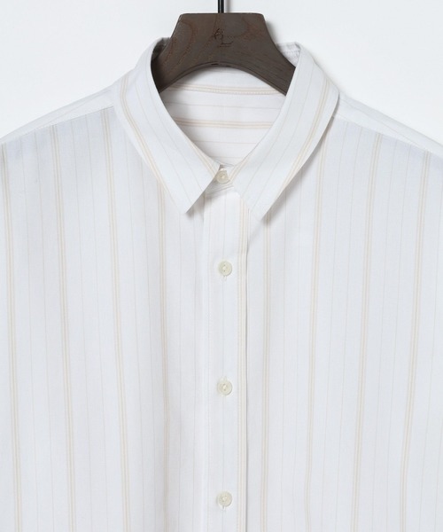 eL(エル)の「【eL】Stripe Basic Shirt/1074441(シャツ/ブラウス・レディース・ホワイト系その他/ブルー系その他・FREE)」の4枚目の写真