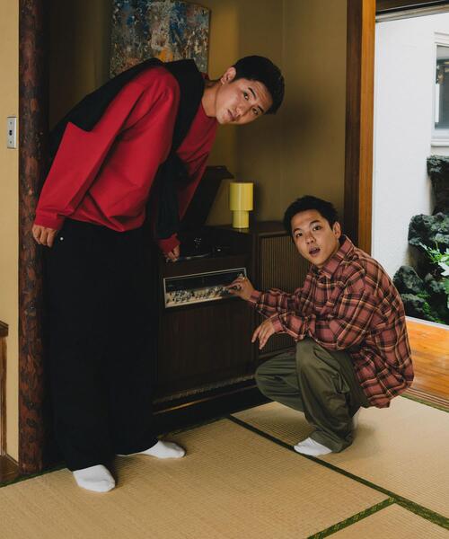 Wide Dad（ワイドダッド）の「Wide Dad　DAD HEAVY CHECK SHIRT（シャツ/ブラウス・メンズ・ピンク・1）」の6枚目の写真