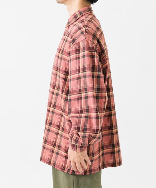 Wide Dad（ワイドダッド）の「Wide Dad　DAD HEAVY CHECK SHIRT（シャツ/ブラウス・メンズ・ピンク・1）」の14枚目の写真