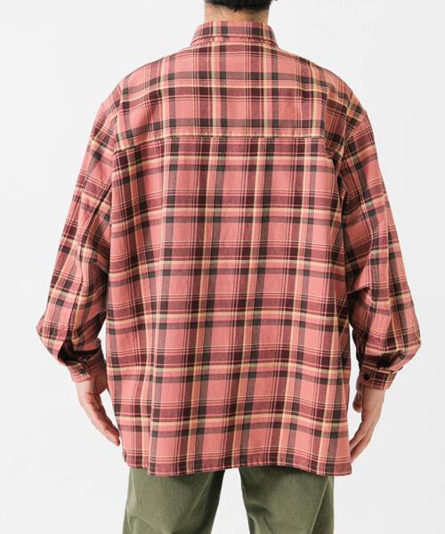 Wide Dad（ワイドダッド）の「Wide Dad　DAD HEAVY CHECK SHIRT（シャツ/ブラウス・メンズ・ピンク・1）」の15枚目の写真