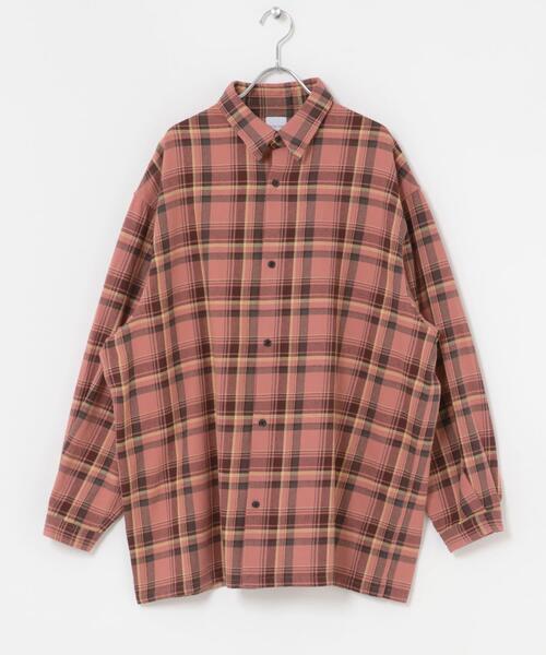 Wide Dad（ワイドダッド）の「Wide Dad　DAD HEAVY CHECK SHIRT（シャツ/ブラウス・メンズ・ピンク・1）」の16枚目の写真