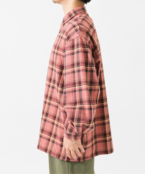 Wide Dad（ワイドダッド）の「Wide Dad　DAD HEAVY CHECK SHIRT（シャツ/ブラウス・メンズ・ピンク・1）」の10枚目の写真