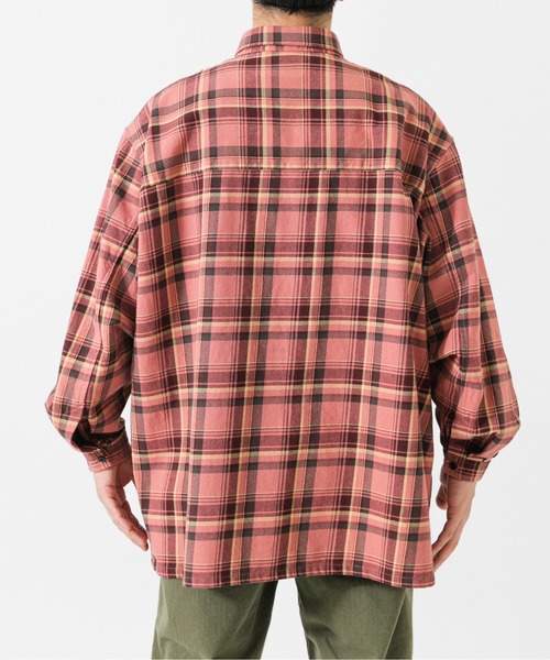 Wide Dad（ワイドダッド）の「Wide Dad　DAD HEAVY CHECK SHIRT（シャツ/ブラウス・メンズ・ピンク・1）」の11枚目の写真
