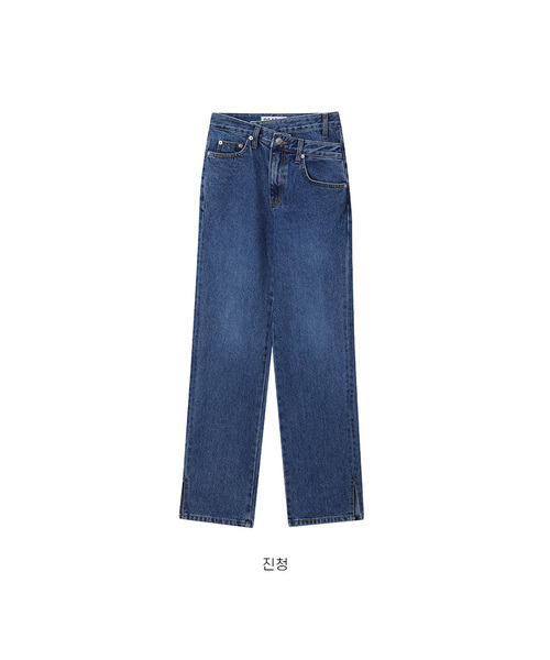 FORTYFOUR（フォーティフォー）の「[W] モダンスリットストレートデニム（デニムパンツ・レディース・ライトブルー/ダークブルー/ブラック×ブルー・SMALL/MEDIUM/LARGE）」の3枚目の写真