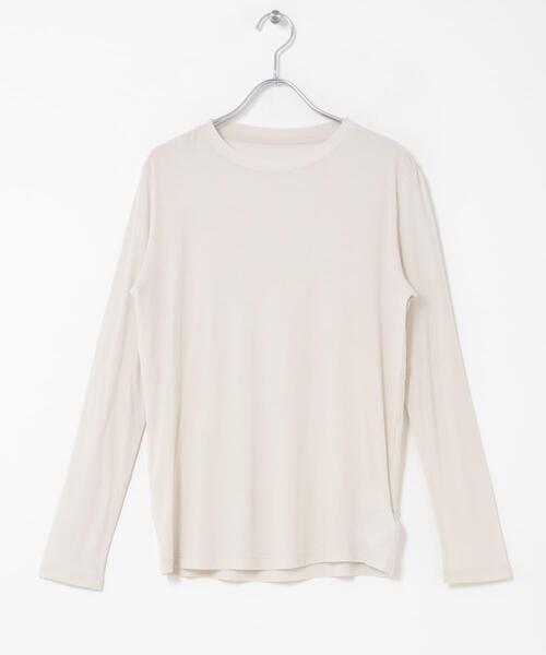 かぐれ(カグレ)の「シアークルーカットソー(Tシャツ/カットソー・レディース・ブラック/オフホワイト/グレー系その他・FREE)」の1枚目の写真