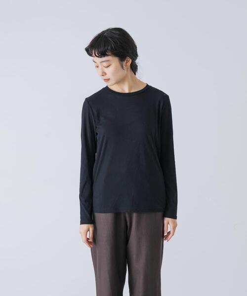 かぐれ(カグレ)の「シアークルーカットソー(Tシャツ/カットソー・レディース・ブラック/オフホワイト/グレー系その他・FREE)」の6枚目の写真