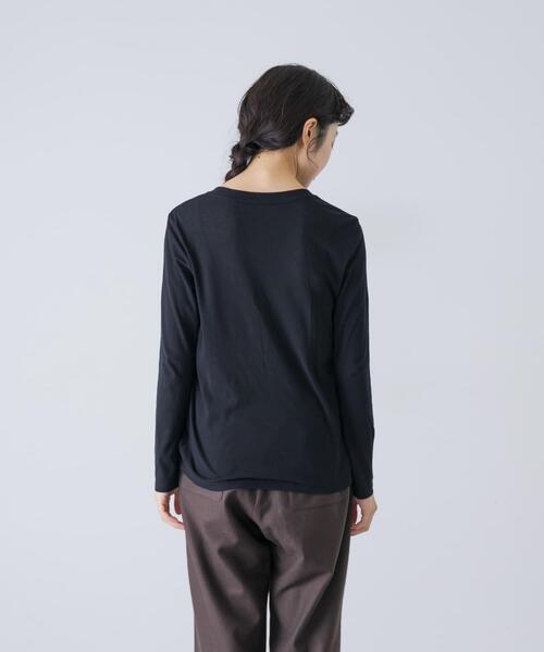 かぐれ(カグレ)の「シアークルーカットソー(Tシャツ/カットソー・レディース・ブラック/オフホワイト/グレー系その他・FREE)」の8枚目の写真