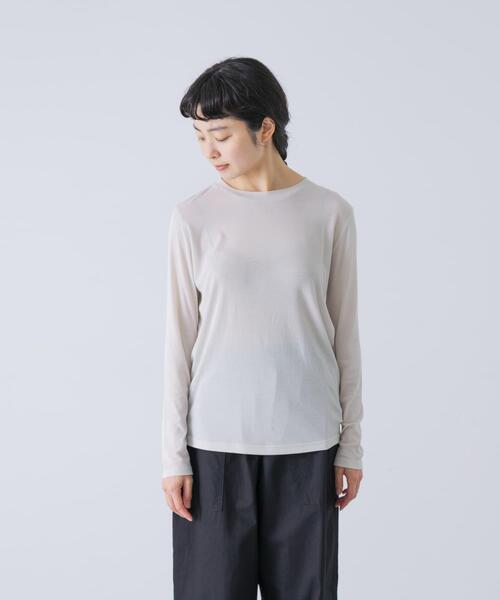 かぐれ(カグレ)の「シアークルーカットソー(Tシャツ/カットソー・レディース・ブラック/オフホワイト/グレー系その他・FREE)」の16枚目の写真
