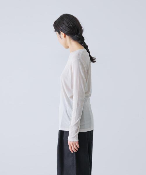 かぐれ(カグレ)の「シアークルーカットソー(Tシャツ/カットソー・レディース・ブラック/オフホワイト/グレー系その他・FREE)」の17枚目の写真