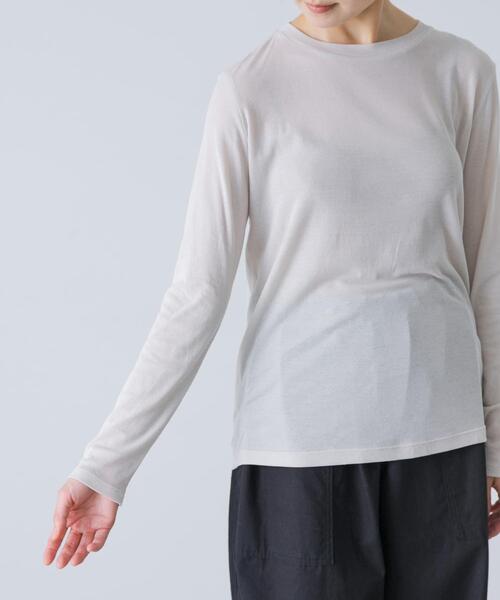 かぐれ(カグレ)の「シアークルーカットソー(Tシャツ/カットソー・レディース・ブラック/オフホワイト/グレー系その他・FREE)」の19枚目の写真