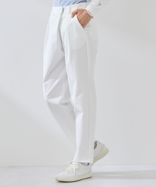 JUN&ROPE'(ジュンアンドロペ)の「360度ストレッチアシンメトリータックパンツ/UV・吸水速乾(その他パンツ・レディース・ホワイト/ブラック/グリーン・S/L/XL)」の21枚目の写真