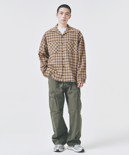 COLD BLANKET(コールドブランケット)の「ペカンプレイドチェック オープンカラーシャツジャケット(シャツ/ブラウス・レディース・その他・FREE)」の1枚目の写真
