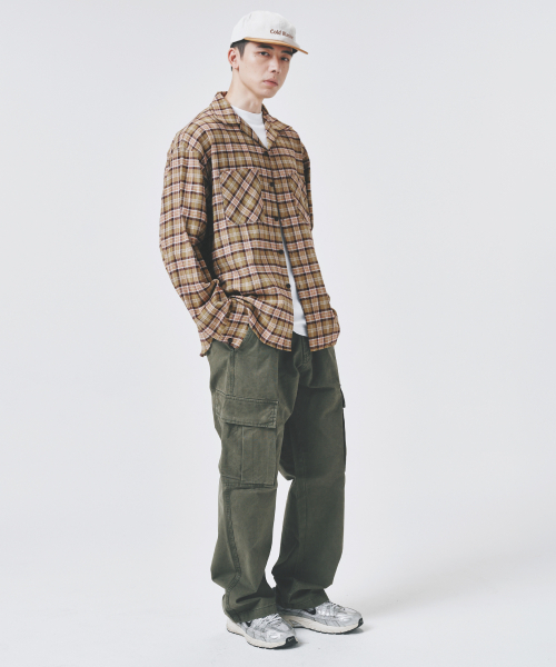 COLD BLANKET(コールドブランケット)の「ペカンプレイドチェック オープンカラーシャツジャケット(シャツ/ブラウス・レディース・その他・FREE)」の4枚目の写真