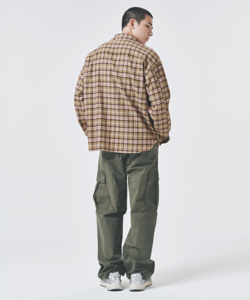 COLD BLANKET(コールドブランケット)の「ペカンプレイドチェック オープンカラーシャツジャケット(シャツ/ブラウス・レディース・その他・FREE)」の7枚目の写真