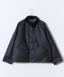 Barbour（バブアー）の「Barbour/バブア― TRANSPORT WAX JACKET ワックス ショート トランスポート コーチジャケット ジャケット オーバーサイズフィット コットン メンズ ワーク ミリタリー 2026秋冬 秋服 冬服（テーラードジャケット）」