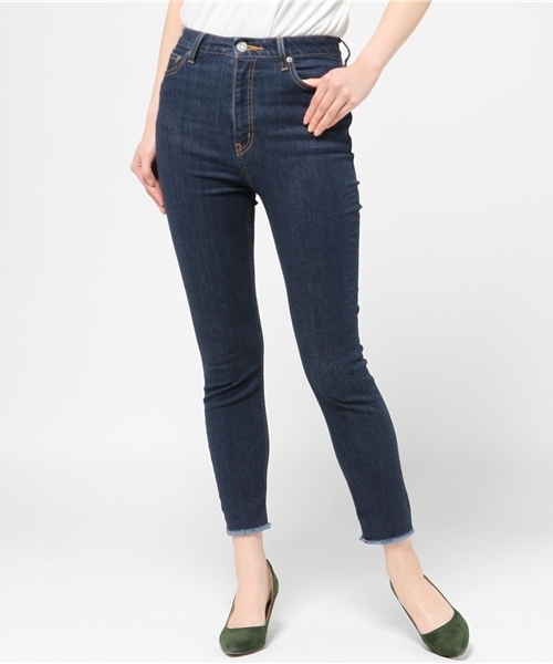 MOUSSY（マウジー）の「iSKO HW EMOTION fringe SKINNY2（デニムパンツ・レディース・ブルー/ライトブルー・27inch/26inch/23inch/24inch/25inch）」の2枚目の写真